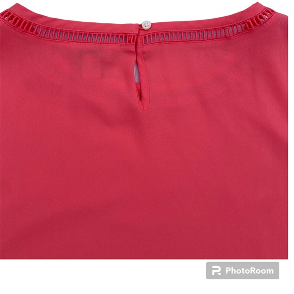 J. Crew Ladder Trim Top Coral Size Small - Picture 10 of 13